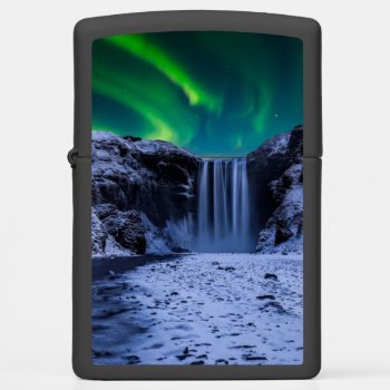 Waterfalls | Skógafoss Waterfall Zippo Lighter by intothewild at Zazzle