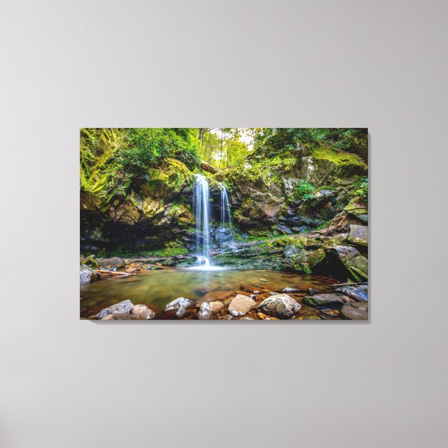 Waterfalls | Smokey Mountain National Park Canvas Print (Front)