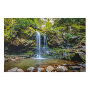 Waterfalls   Smokey Mountain National Park Faux Canvas Print