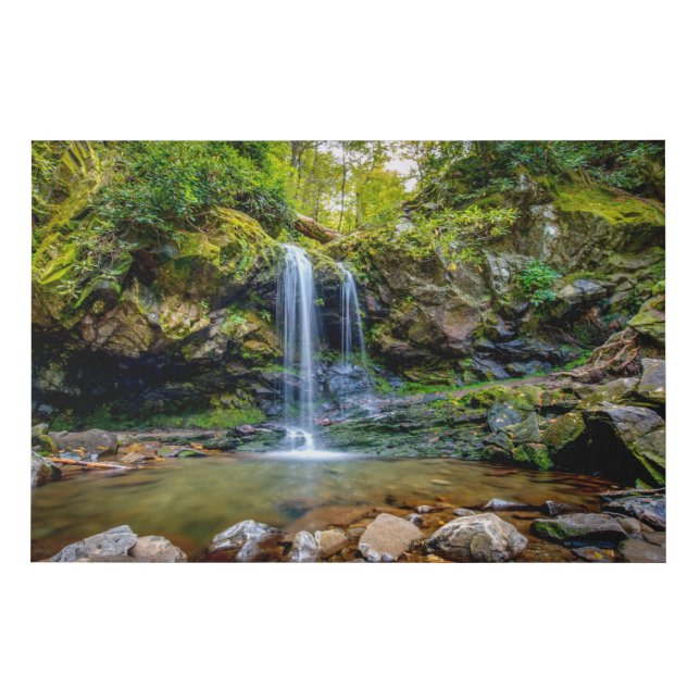 Waterfalls | Smokey Mountain National Park Faux Canvas Print (Front)