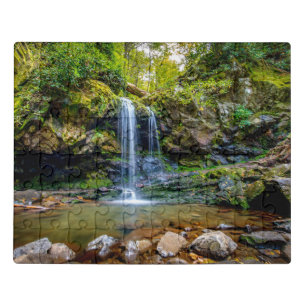 Waterfalls Smokey Mountain National Park Jigsaw Puzzle
