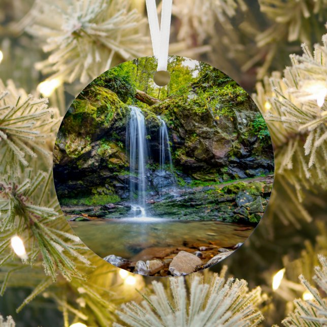 Waterfalls | Smokey Mountain National Park Metal Ornament (Insitu)