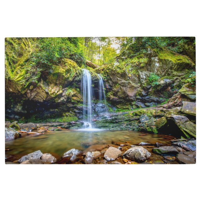 Waterfalls | Smokey Mountain National Park Metal Print (Front)