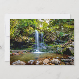 Waterfalls Smokey Mountain National Park Thank You Card