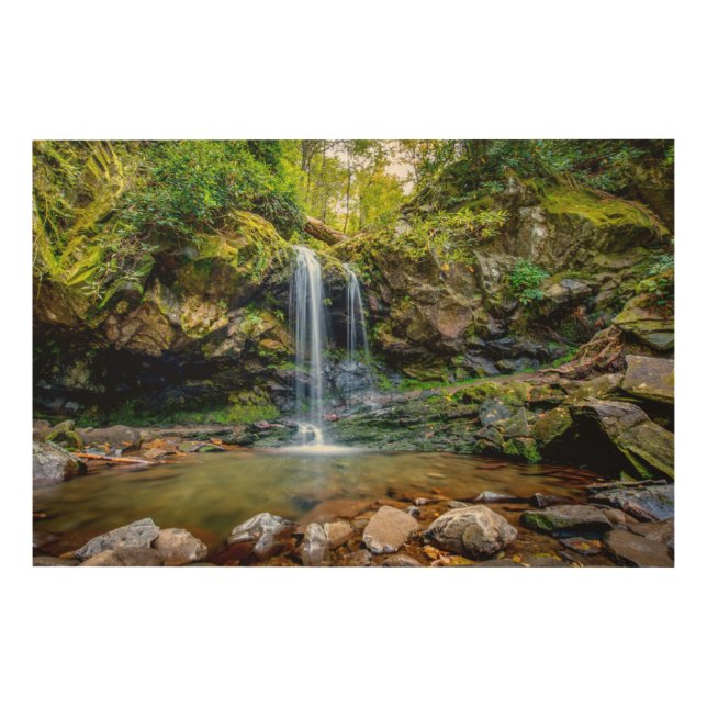 Waterfalls | Smokey Mountain National Park Wood Wall Art (Front)