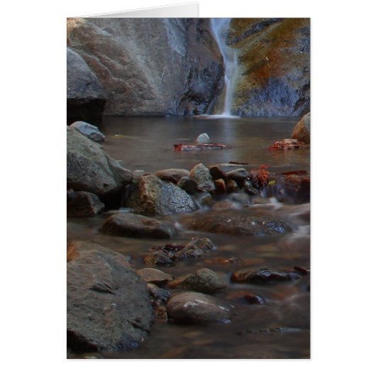 Waterfalls Streams Rocks Cards (Front)