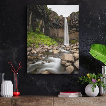 Waterfalls | Svartifoss Waterfall  South Iceland Canvas Print by intothewild at Zazzle