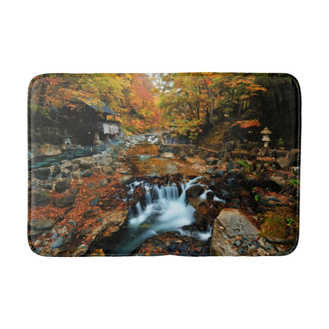 Waterfalls | Takaragawa Onsen Osenkaku, Japan Bath Mat (Front)