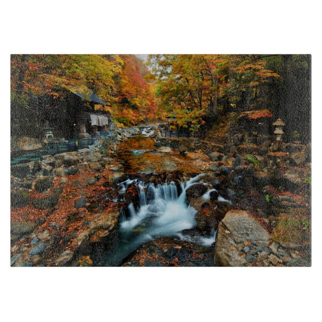 Waterfalls | Takaragawa Onsen Osenkaku, Japan Cutting Board (Front)