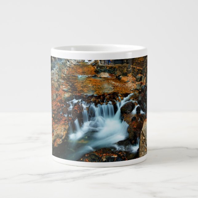 Waterfalls | Takaragawa Onsen Osenkaku, Japan Giant Coffee Mug (Front)