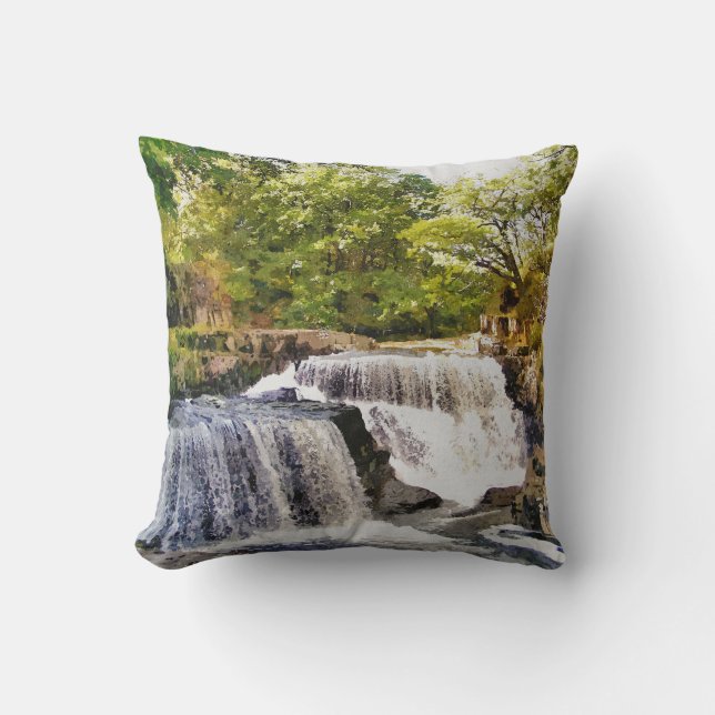 WATERFALLS THROW PILLOW (Front)