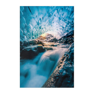 Waterfalls Vatnajokull Glacier, Eastern Iceland Acrylic Print