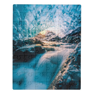 Waterfalls Vatnajokull Glacier, Eastern Iceland Jigsaw Puzzle