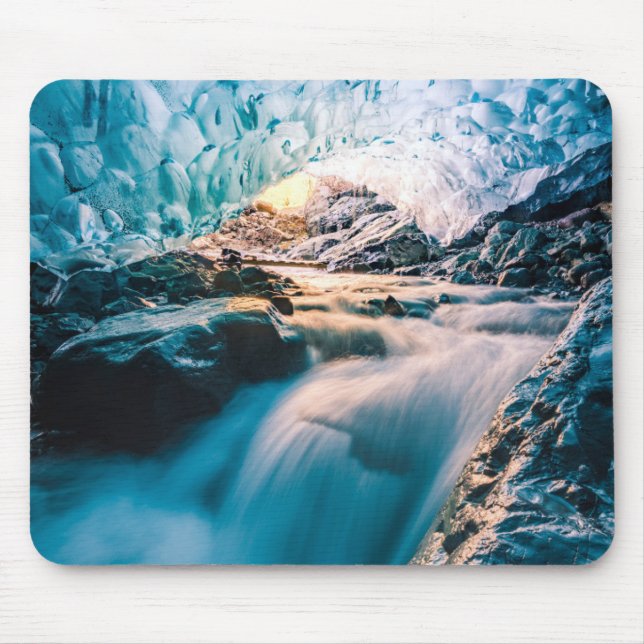 Waterfalls | Vatnajokull Glacier, Eastern Iceland Mouse Pad (Front)