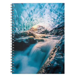Waterfalls   Vatnajokull Glacier, Eastern Iceland Notebook