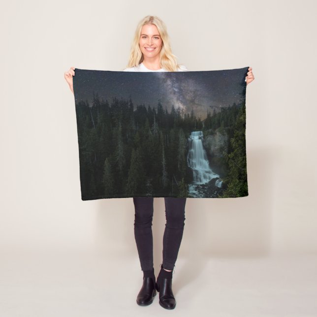 Waterfalls | Whistler Olympic Park Fleece Blanket (In Situ)