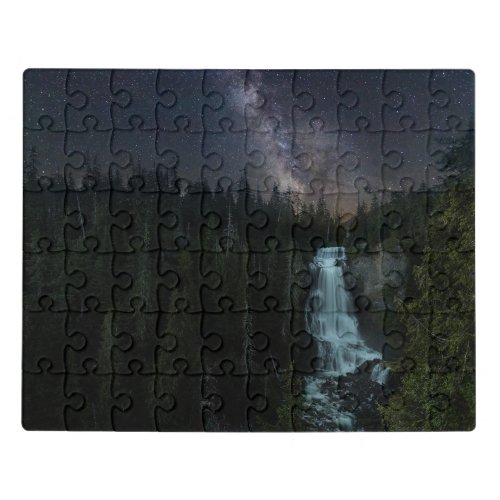Waterfalls  Whistler Olympic Park Jigsaw Puzzle