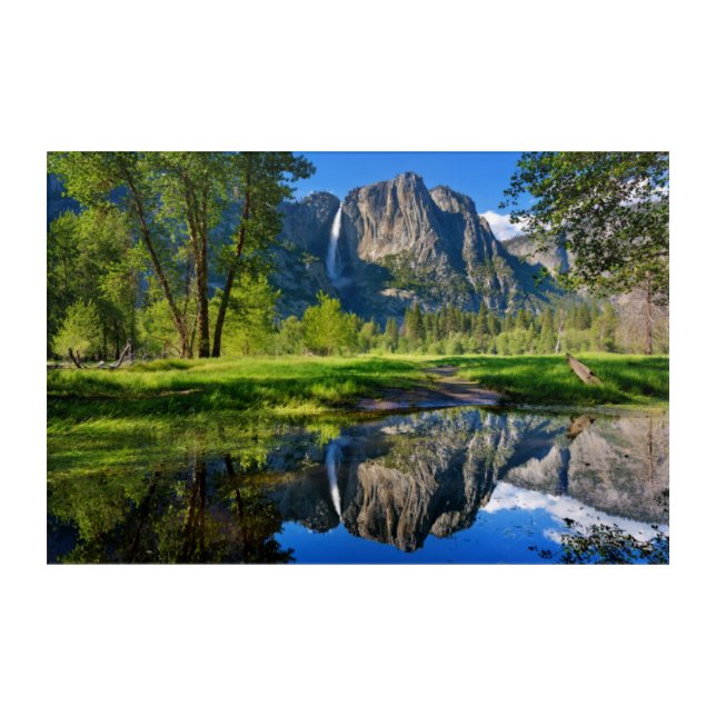 Waterfalls | Yosemite Falls, California Acrylic Print (Front)