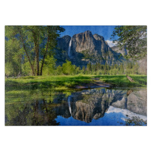Waterfalls   Yosemite Falls, California Cutting Board