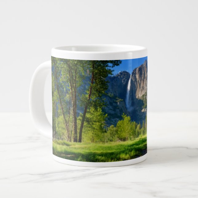 Waterfalls | Yosemite Falls, California Giant Coffee Mug (Front Left)