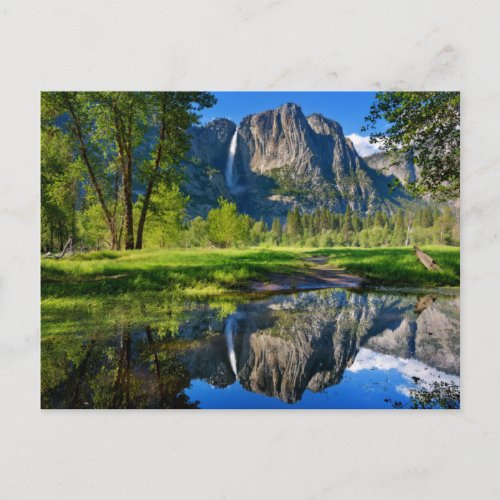 Waterfalls  Yosemite Falls California Postcard