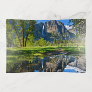 Waterfalls Yosemite Falls, California Trinket Tray