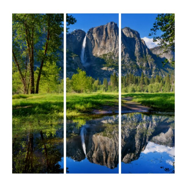 Waterfalls | Yosemite Falls, California Triptych (Front)