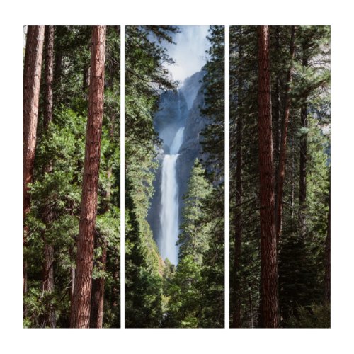 Waterfalls  Yosemite National Park CA Triptych