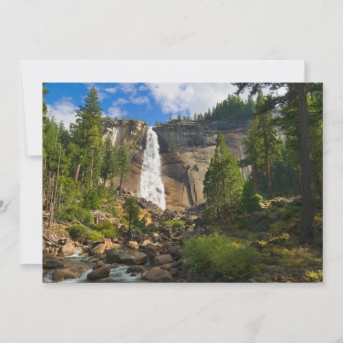 Waterfalls  Yosemite National Park Thank You Card