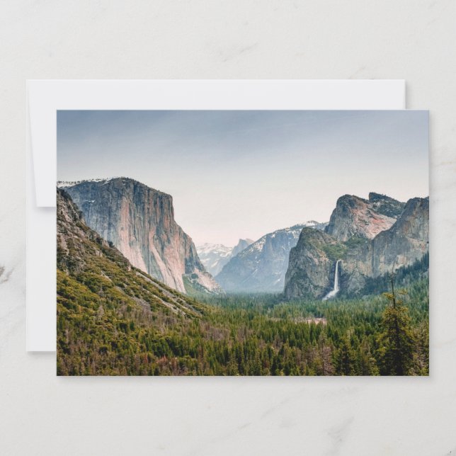 Waterfalls | Yosemite Valley National Park Thank You Card (Front)