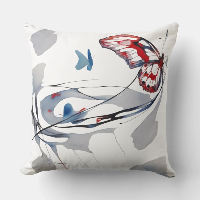 Waterfly 3 throw pillow (Front)