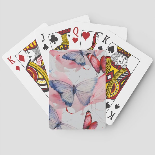 Waterfly 4 poker cards (Back)