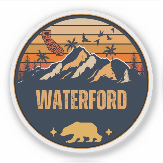 Waterford, California Sticker (Front)