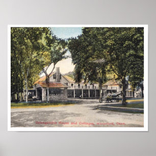 Waterford CT, Connecticut, Inn and Cottages Postc Poster