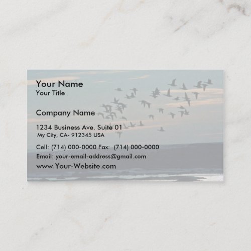 Waterfowl, Arctic National Wildlife Refuge Business Card Template