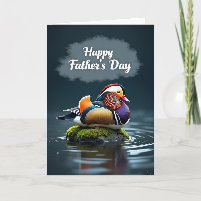 Waterfowl Fathers Day Graphic Card (Front)