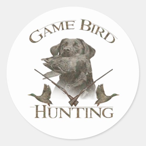  Waterfowl   Game Bird Hunting T_Shirt Trucker Ha Classic Round Sticker