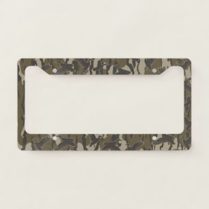 Waterfowl Hunting Bottom Lands Camo Duck Hunters License Plate Frame