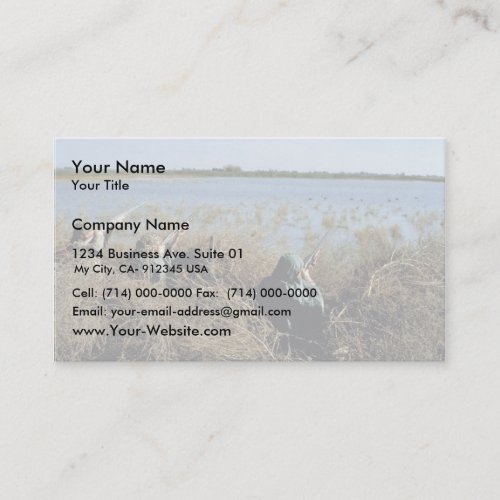 Waterfowl Hunting Business Card Template