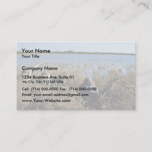 Customizable Waterfowl Hunting Business Card Template