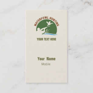 Waterfowl Hunting Business Card