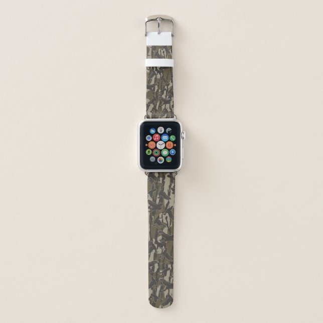 Waterfowl Hunting Camo Duck Hunters  Apple Watch Band (Front)