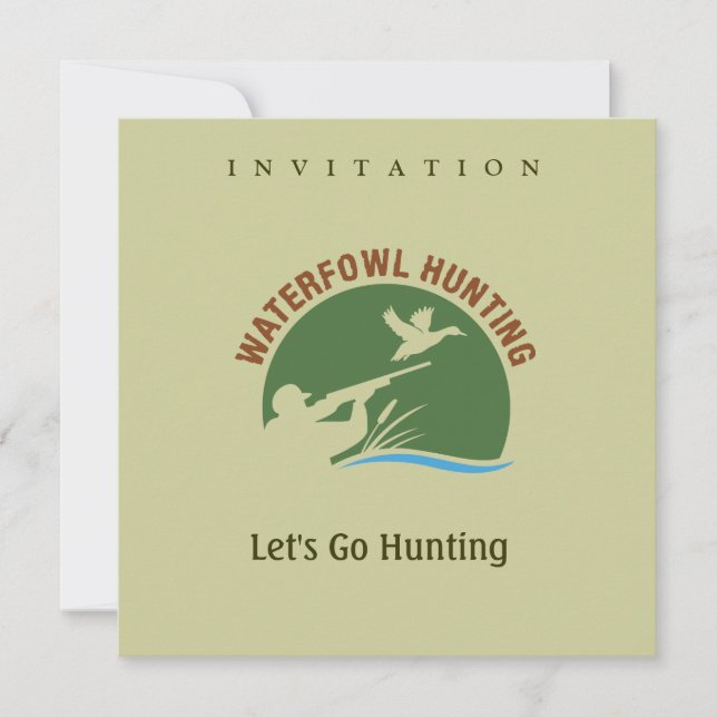 Waterfowl Hunting Invitation (Front)