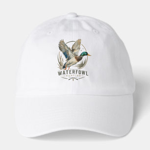 Waterfowl Hunting Logo, Mallard Duck Emblem Hat