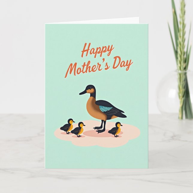 Waterfowl Mothers Day Art Card (Front)