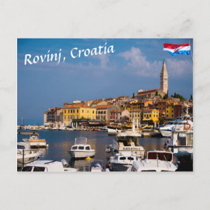 Waterfront of Rovinj, Croatia Postcard