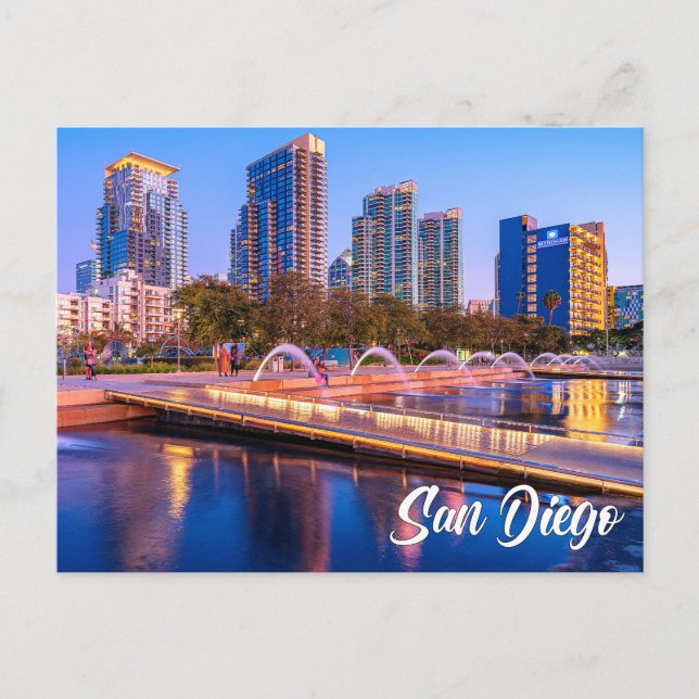 Waterfront Park, San Diego, California Postcard (Front)