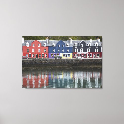 Waterfront Tobermory Isle of Mull Scotland Canvas Print