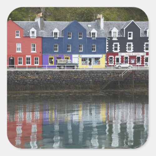Waterfront Tobermory Isle of Mull Scotland Square Sticker