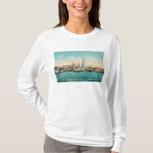 Waterfront View of Port and Smith Tower T-Shirt